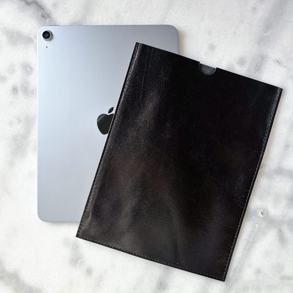 Custodia iPad in pelle di capretto italiana
